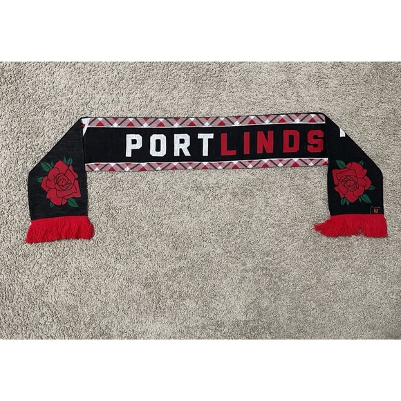 Portland Thorns Scarf Black Red The Great Horan PORTLINDS Lindsey Heaps Ruffneck - Picture 2 of 6